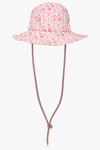 MONCLER MONCLER PINK BUCKET HAT WITH MONOGRAM