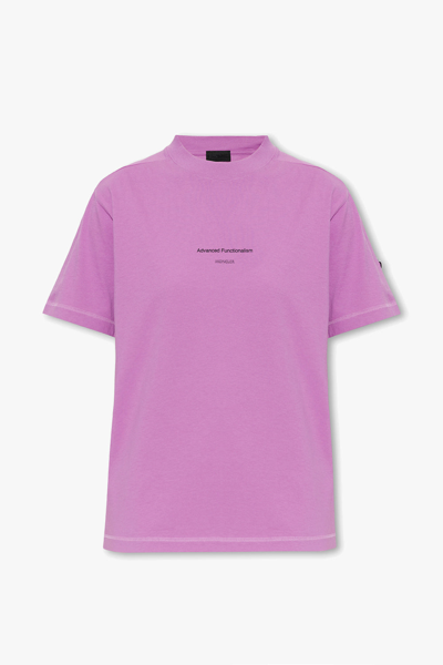 Moncler Ss T-shirt In Purple