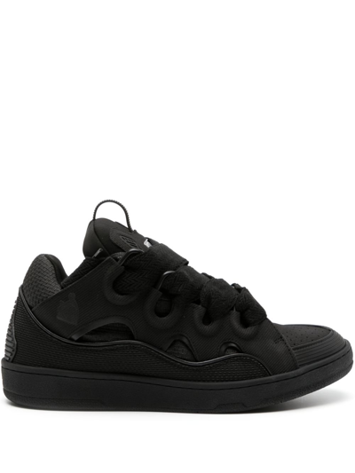 Lanvin Black Curb Trainers