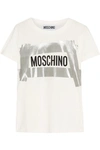 MOSCHINO Printed cotton-jersey T-shirt