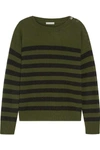 VINCE STRIPED CASHMERE SWEATER