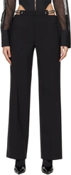 Dion Lee Black Chain Link Trousers In Black