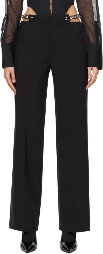 Dion Lee Black Chain Link Trousers