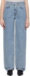 Loulou Studio Blue Samur Jeans In Washed Light Blue