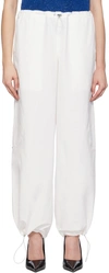 SAKS POTTS WHITE LUCKY TROUSERS