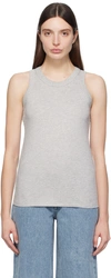 LOULOU STUDIO GRAY POSO TANK TOP