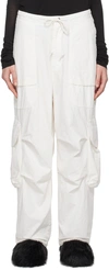 ENTIRE STUDIOS WHITE FREIGHT CARGO trousers