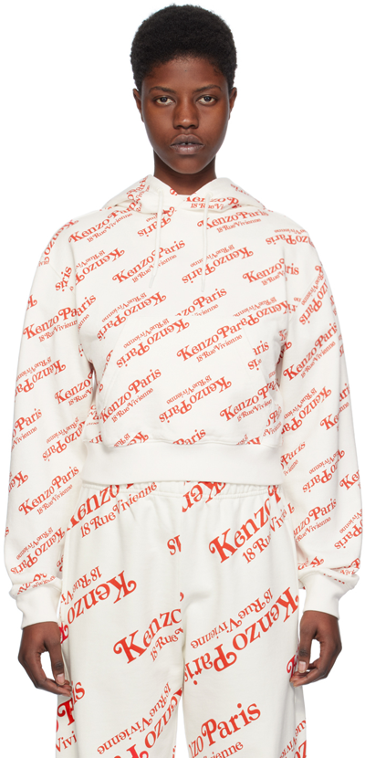 Kenzo Off-white  Paris Verdy Edition Hoodie In Weiss