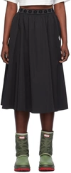 Kenzo Boke Flower 2.0 Skirt With Flared Hem And Bow Detail In Black