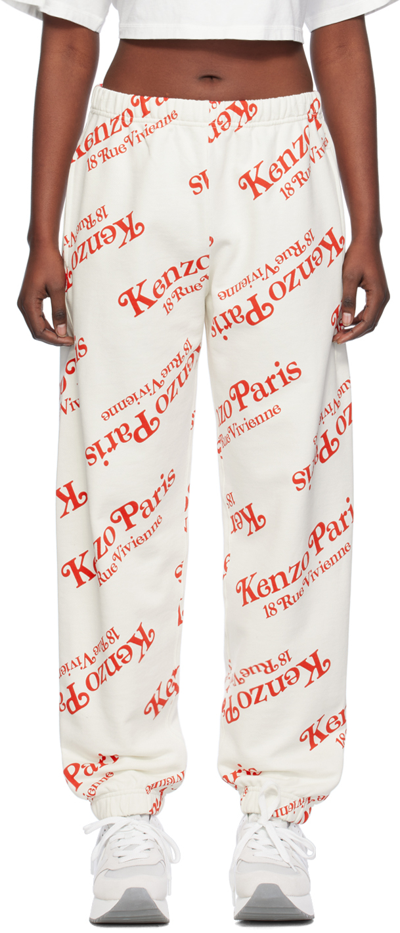 Kenzo Off-white  Paris Verdy Edition Sweatpants In Off White
