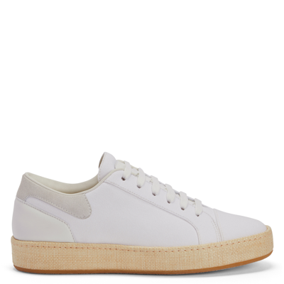 Giuseppe Zanotti Gz-city Leather Sneakers In White