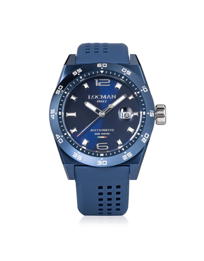 Locman Designer Men's Watches Men's Blue Stealth Auto 300mt Watch In Bleu