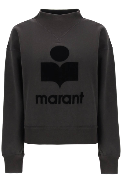 Marant Etoile Moby Sweatshirt In Grey,black