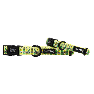 Sassy Woof Dog Collar In Green