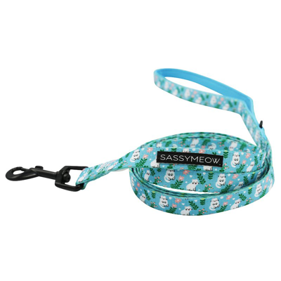 Sassy Woof Cat Leash In Blue