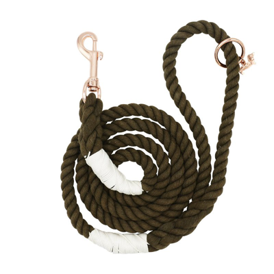Sassy Woof Dog Rope Leash In Brown