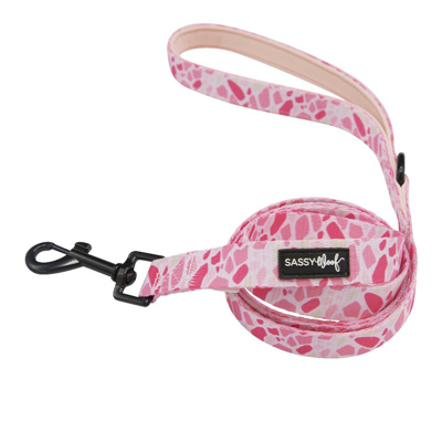 Sassy Woof Dog Leash In Pink