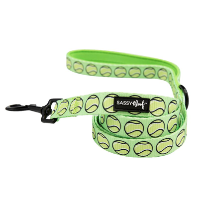 Sassy Woof Dog Leash In Green