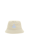 Isabel Marant Haley Hat In Ecru/light Bleu