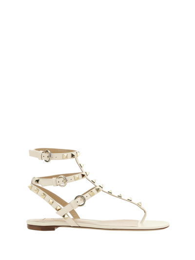 Valentino Garavani Rockstud Sandals In Multicolor