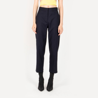 Secret Mission Nikita Wool Straight-leg Pants In Black