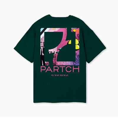 Partch Sense Oversized T-shirt Organic Cotton In Green