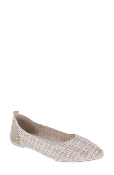 Mia Women's Lissy Ballet Knit Flats In Beige,sand