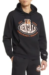 Hugo Boss Boss X Nfl Cotton-blend Hoodie With Collaborative Branding In Bengals
