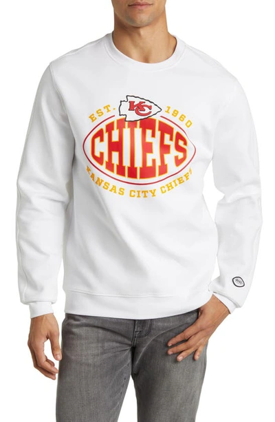Hugo Boss Boss X Nfl Crewneck Sweatshirt In Kansas City Chiefs White