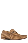 Donald Pliner Dacio Woven Bit Loafer In Natural