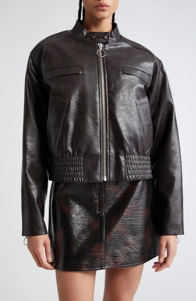 STAND STUDIO TALULLA FAUX LEATHER JACKET