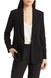 Theory Women's Crepe Shawl-collar Blazer In Black