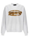 Dsquared2 Crew Neck Logo Sweatshirt In White