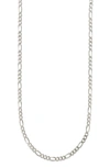 BEST SILVER FIGARO CHAIN NECKLACE