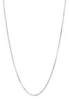BEST SILVER BEST SILVER BOX CHAIN NECKLACE