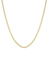 BEST SILVER TWO-TONE MARINER CHAIN NECKLACE