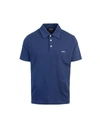 Apc Austin Polo Shirt With Logo Embroidery In Navy Blue