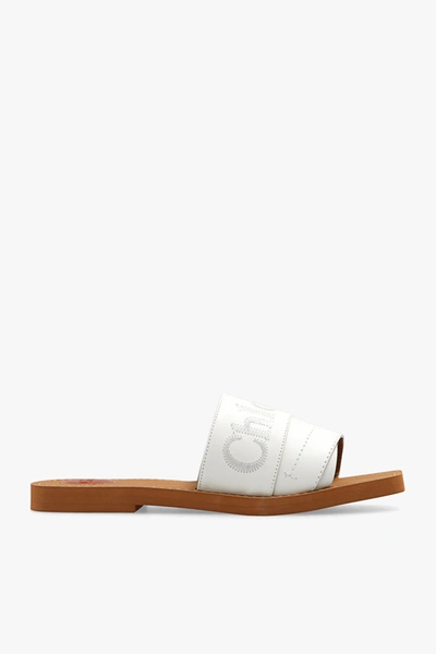 Chloé Woody Sandals In White