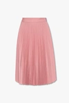 BURBERRY BURBERRY PINK SHORTS WITH PLEATED PANELS