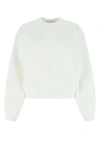 Alexander Wang T T By Alexander Wang Essential Terry Crewneck Sweatshirt In 100
