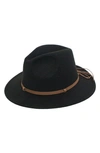 Peter Grimm Janelle Felt Panama Hat In Black