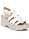 DR. SCHOLL'S SHOES CHECK IT OUT WOMENS STRAPPY ANKLE STRAP WEDGE SANDALS