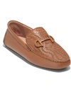 COLE HAAN TULLY DRIVER WOMENS LEATHER WOVEN LOAFERS