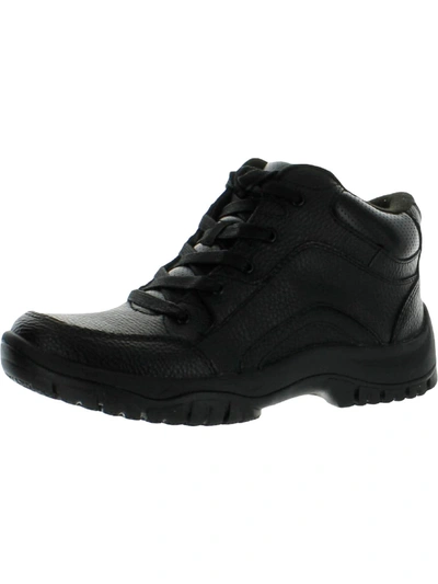 Dr. Scholl's Shoes Charge Mens Leather Comfort Work And Safety Shoes In Black