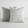 IENJOY HOME 2-PACK DECOR THROW PILLOWS SEED STITCH KNIT WITH COTTON PATTERNS IN ANTIQUE FLORAL