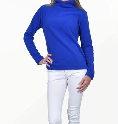 Southwind Acadia Fleece Top In Royal In Blue