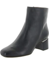 Franco Sarto Marquee Womens Block Heel Ankle Boots In Blue