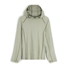 SPYDER WOMENS ARC GRAPHENE TECH HOODIE - SEAGRASS