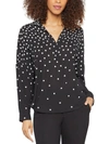 Nydj Becky Recycled Polyester Georgette Blouse In Multi