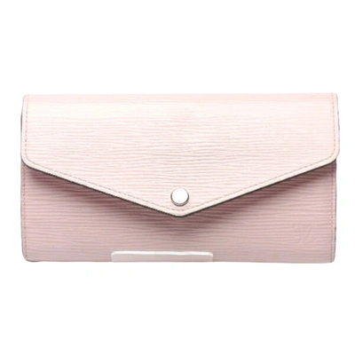 Pre-owned Louis Vuitton Sarah Leather Wallet () In Pink